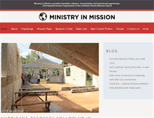 Tablet Screenshot of ministryinmission.org